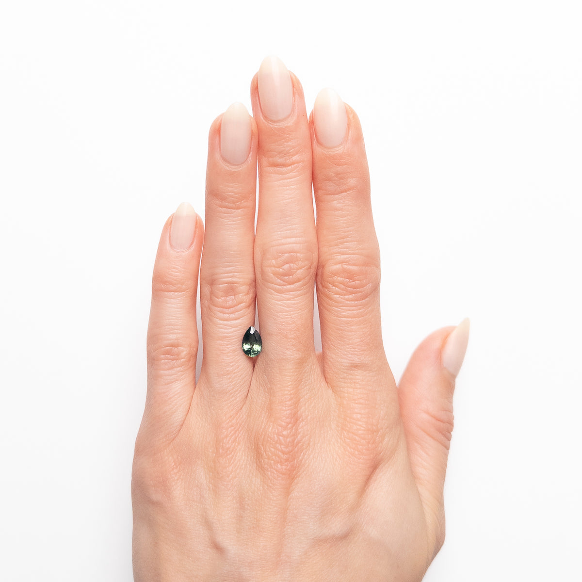 1.03ct Pear Shaped Heated Teal Sapphire from Madagascar