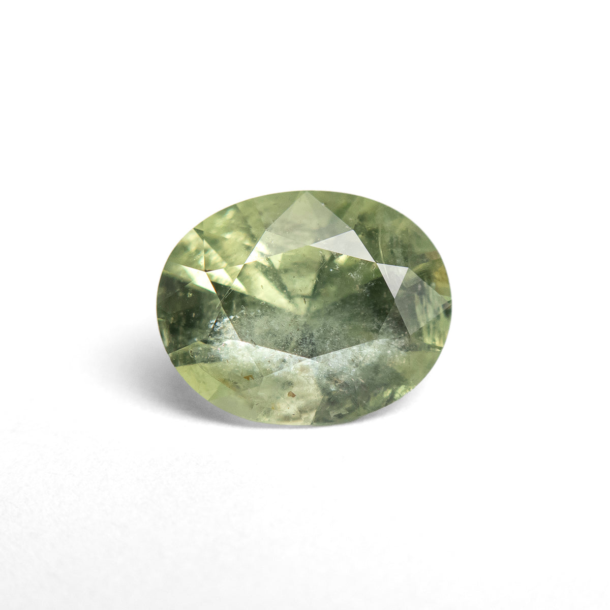 2.78ct Oval Light Green Heated Sapphire from Montana, USA