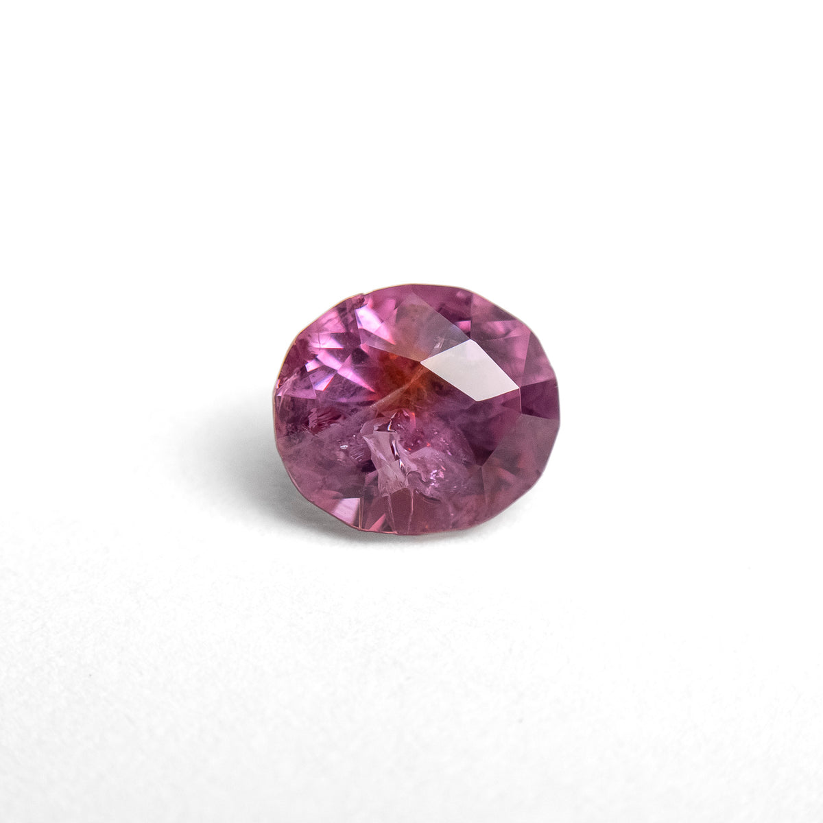 1.09ct Oval Bi Color Pink & Orange Heated Sapphire From Montana, USA