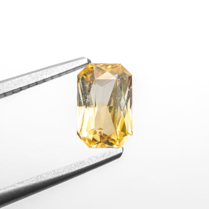 1.54ct Radiant-Cut Yellow to Colorless Bi-Color Sapphire from Madagascar