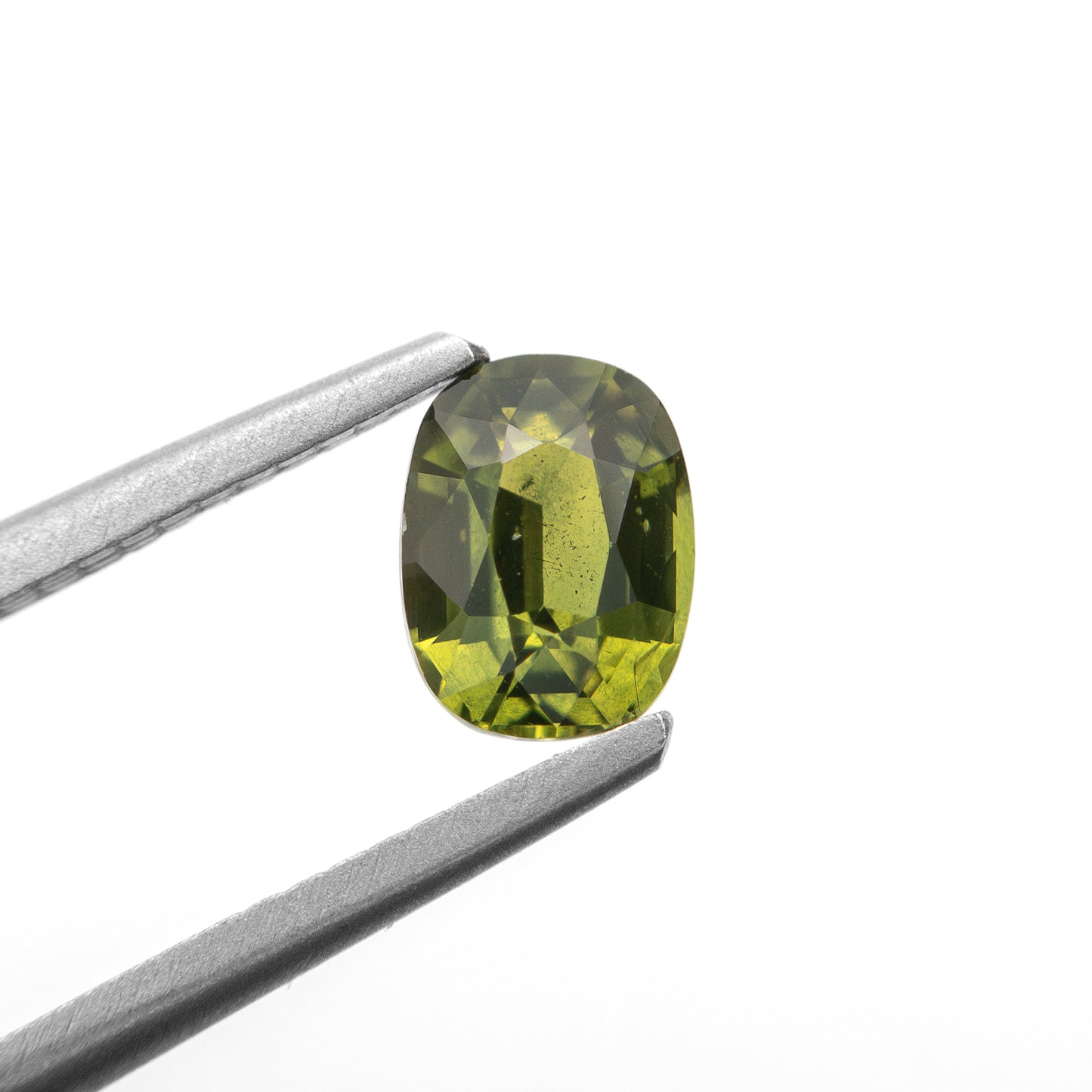 1.12ct Elongated Cushion-Cut Olive Green Sapphire from Australia