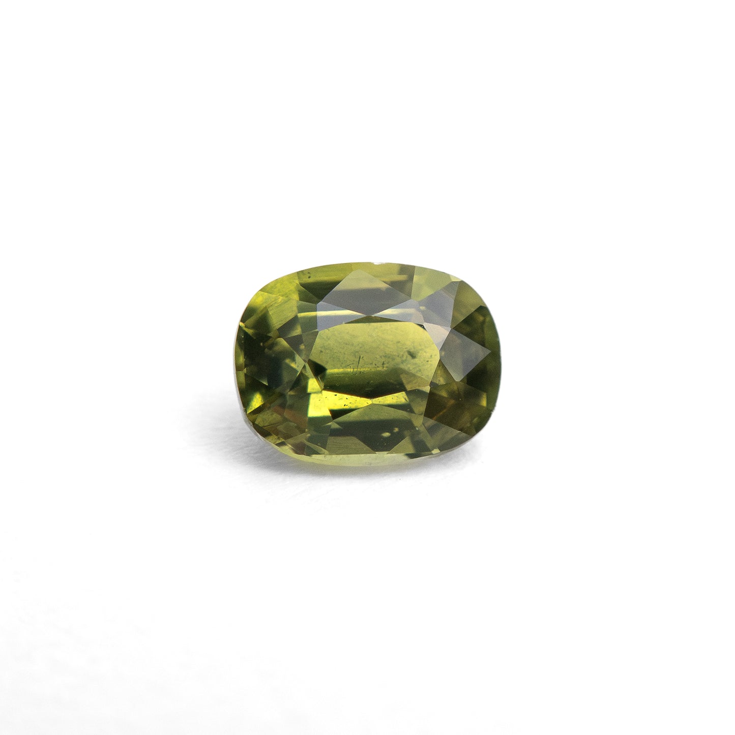 1.12ct Elongated Cushion-Cut Olive Green Sapphire from Australia