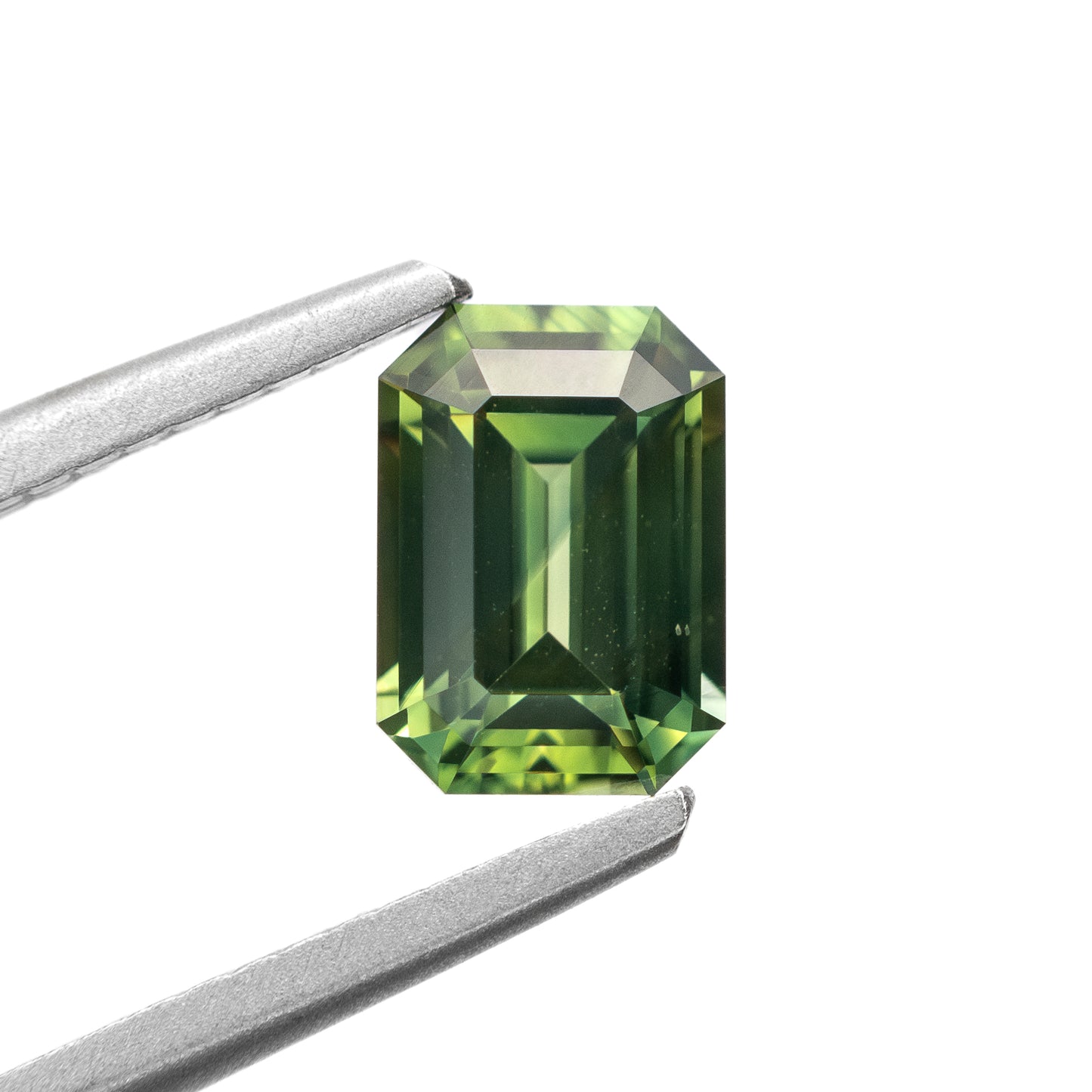 1.35ct Emerald-Cut Green Sapphire from Australia