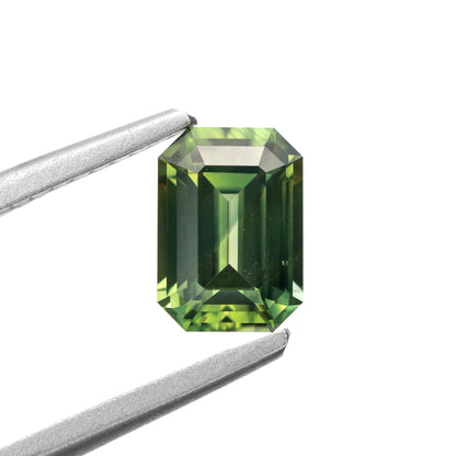 1.35ct Emerald-Cut Green Sapphire from Australia