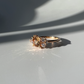 One of a Kind Light Yellow Sapphire and Diamond Asymmetric Ring