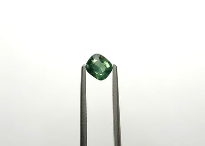 0.95ct Greenish-Teal Cushion-Shaped Sapphire From Sri Lanka
