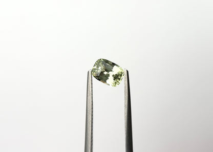 1.11ct Greenish-Yellow Unheated Elongated Cushion-Cut Sapphire