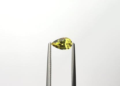 0.67ct Pear-Shaped Unheated Yellow Sapphire