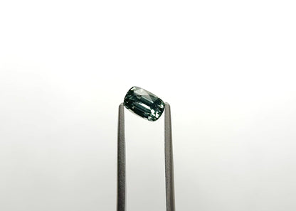 1.21ct Light Teal Elongated Cushion-Cut Sapphire from Madagascar