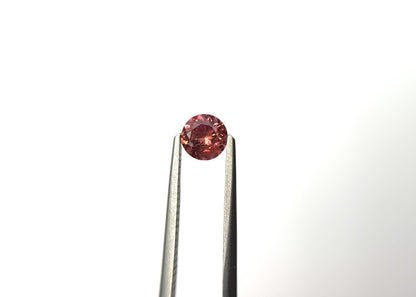 0.76ct Medium Red-Orange Untreated Sapphire from Tanzania