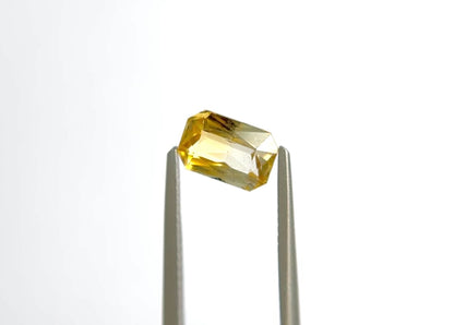 1.54ct Radiant-Cut Yellow to Colorless Bi-Color Sapphire from Madagascar