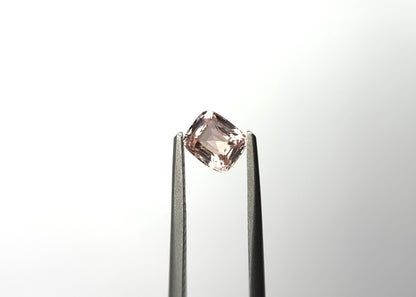 1.06ct Cushion-Cut Peach Sapphire from Madagascar