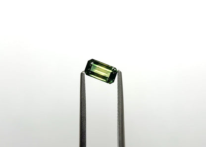 0.97ct Emerald-Cut Unheated Parti Sapphire from Australia