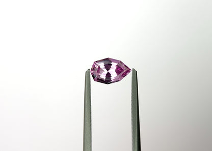 1.16ct Bright Pink Unheated Step Cut Pear Shaped Sapphire