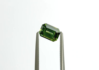 1.35ct Emerald-Cut Green Sapphire from Australia