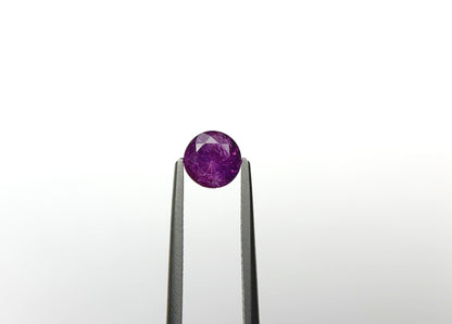 1.14ct Round brilliant cut pink sapphire from Tanzania