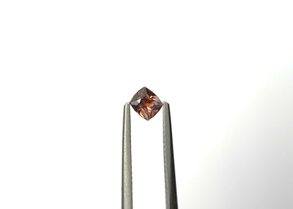 0.52 ct Cushion-Cut Orange Sapphire from Nigeria