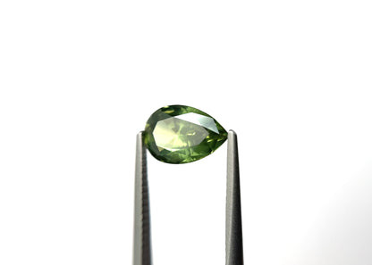 2.23ct Pear Shaped Green, Unheated Australian Sapphire